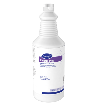 Diversey™ Emerel® Plus Alkaline Cream Cleanser, Non-Scented, White, 946ml, Sold Individually