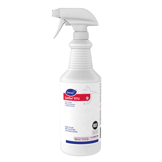 Diversey Spitfire Power Cleaner - Red, Pine Scent, 32oz., Sold Individually