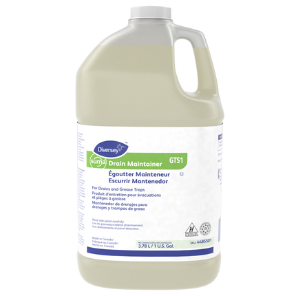Suma® GTS1 Drain Maintainer, Green Liquid, No Added Fragrance, 3.78L, Sold Individually