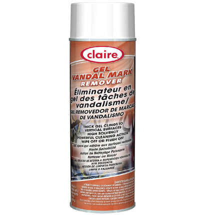 Claire 880W Sprayway Détachant de Marques de Vandalisme en Gel - Formule Gel qui Adhère Plus Longtemps pour une Meilleure Pénétration, Pour Surfaces Dures Non Poreuses, Liquide, 1/Chacun