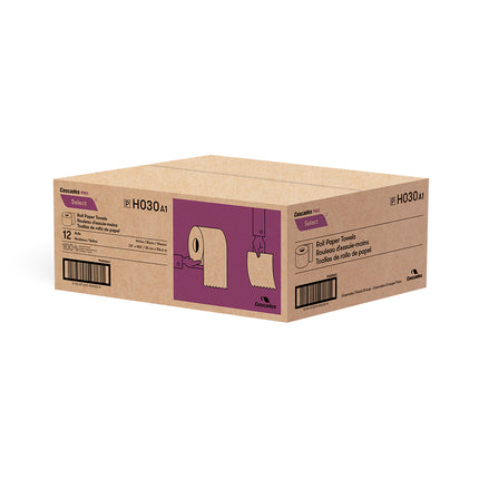 Cascades H030 Pro Select Paper Towel - 350' Roll, White, 12/Case