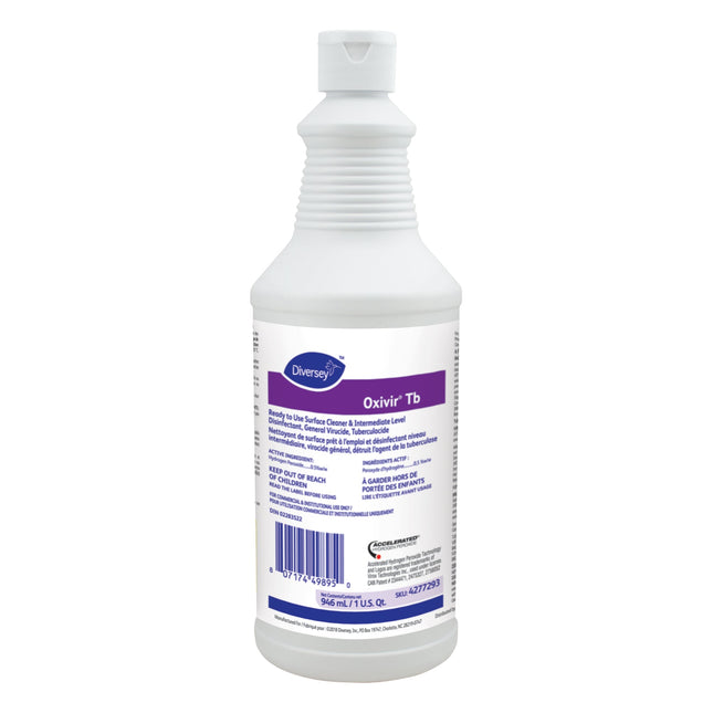 Diversey™ Oxivir® TB RTU Disinfectant Cleaner, 946ml, Sold Individually