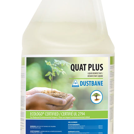 Désinfectant liquide Quat Plus Dustbane - 4 L, vendu à l'unité