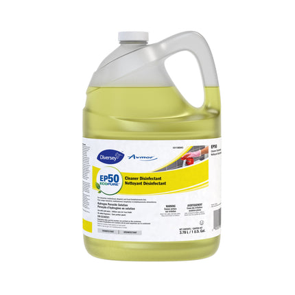 Diversey EP50 Cleaner Disinfectant - Clear, Orange Fragrance, 3.78L, Sold Individually