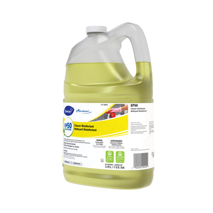 Diversey EP50 Cleaner Disinfectant - Clear, Orange Fragrance, 3.78L, Sold Individually