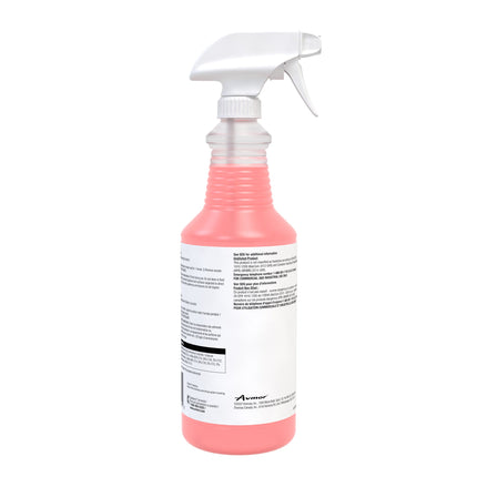 Diversey Sani Stuff Désinfectant quaternaire prêt à l'emploi sans rinçage – Couleur rose, 946 ml, vendu à l'unité