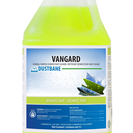 Nettoyant désinfectant tout usage Dustbane Vangard - Jaune, 5 L, vendu à l'unité