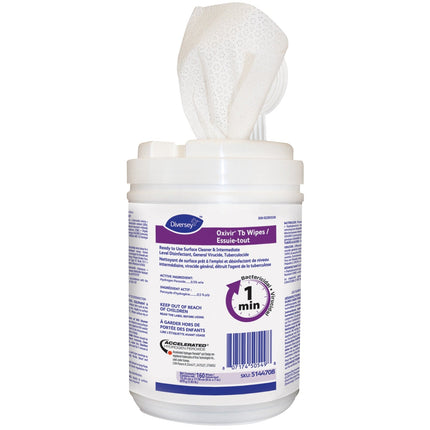 Diversey™ Oxivir® Tb Disinfectant Wipes, White, No Added Fragrance, Sold Individually