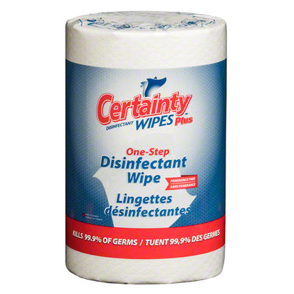 Certainty Disinfectant Wipes - 400 Sheets/Roll, 2 Rolls/Case