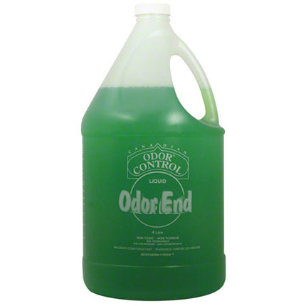 Canadian Odor Control Liquid Odour End Concentrated - Green Liquid, Floral Scent, 3.78L, Sold Individually