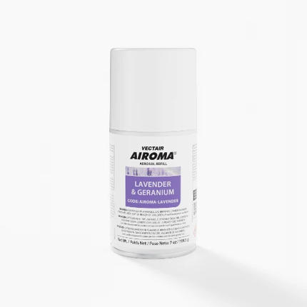 Diffuseur automatique Airoma 30 jours – Lavande et Géranium, Modèle 3000, Vendu à l'unité