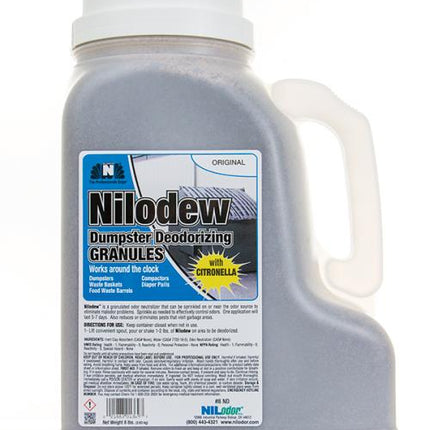 Désodorisant pour benne à ordures Hospeco Nilodew - Seau de 8 lb, vendu à l'unité