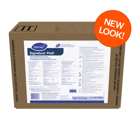 Diversey™ Signature UHS Floor Finish, White, Ammonia Scented, 5gal Envirobox, Sold Individually