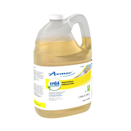 Diversey EP64 Neutral Cleaner - Yellow Colour, Floral Fragrance, 3.78L, Sold Individually