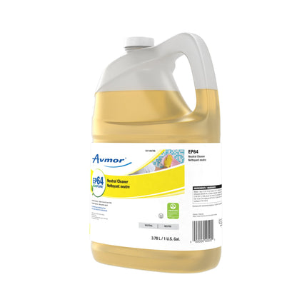 Diversey EP64 Neutral Cleaner - Yellow Colour, Floral Fragrance, 3.78L, Sold Individually