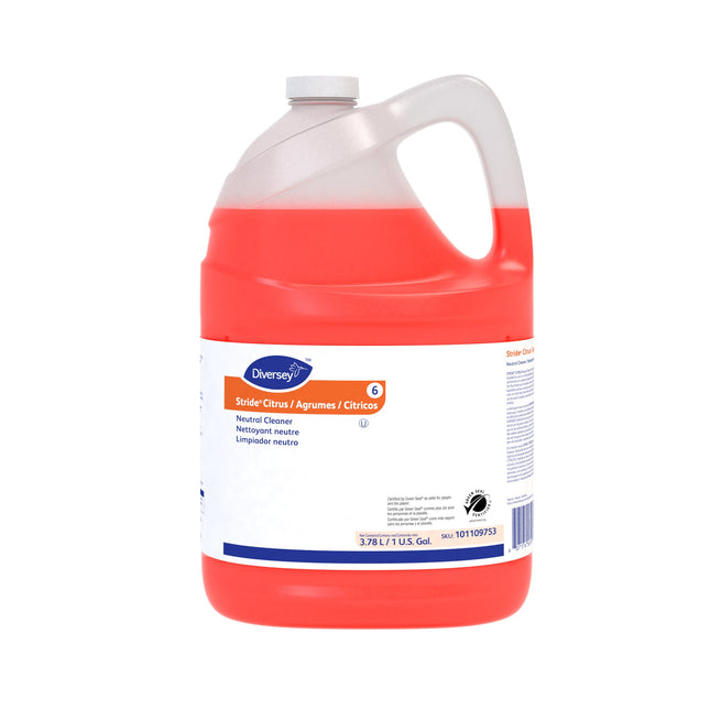 Diversey Stride Citrus Neutral Cleaner - 3.78L, Sold Individually