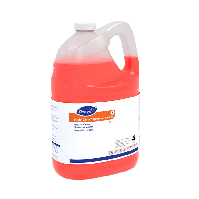Diversey Stride Citrus Neutral Cleaner - 3.78L, Sold Individually