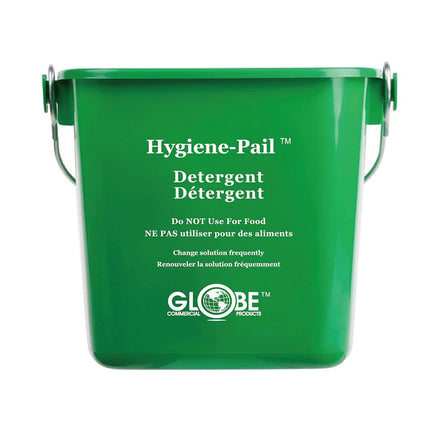 Globe Sanitizing Pail - Green, 5.68L, Sold Individually