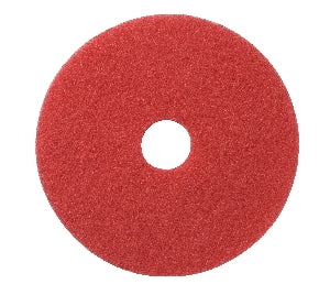 Buffing Floor Pad - 15", Red, Sold Individually