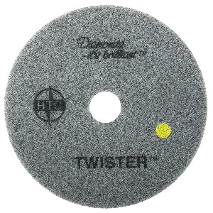 Floor Pad - Black Diamond, 1500 Grit, Yellow, 20", Sold Individually