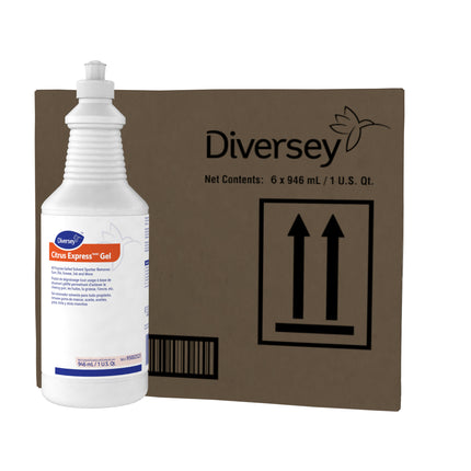 Diversey Citrus ExpressMC/TM Gel - 6x946 mL, Bouteilles souples, 6/caisse