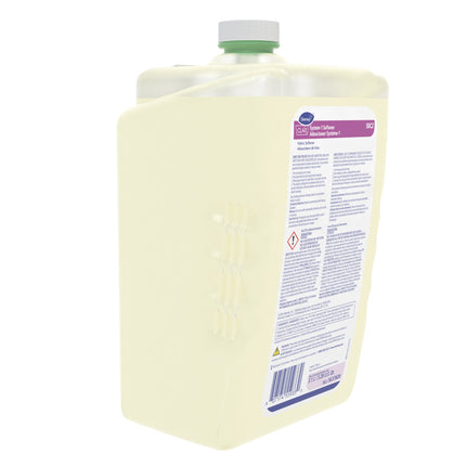 Diversey System-1 Laundry Fabric Softener - Yellow, 3100ml, 2/Case