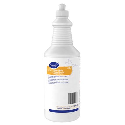 Détachant Clax Magic White de Diversey - Jaune, 946 ml, vendu à l'unité