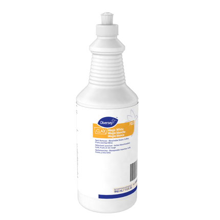 Détachant Clax Magic White de Diversey - Jaune, 946 ml, vendu à l'unité