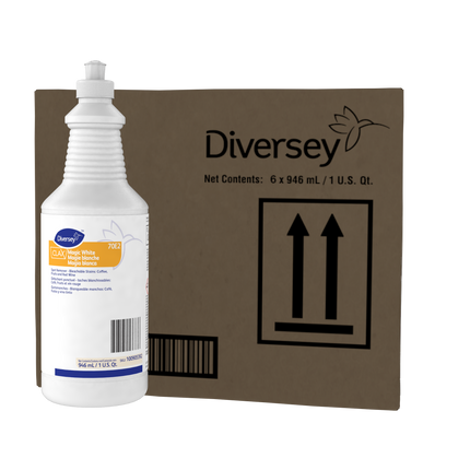 Détachant Clax Magic White de Diversey - Jaune, 946 ml, vendu à l'unité