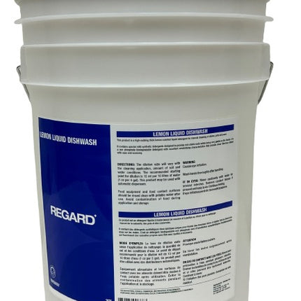 Détergent liquide vaisselle citron REGARD - Liquide jaune, 20L, Vendu à l'unité