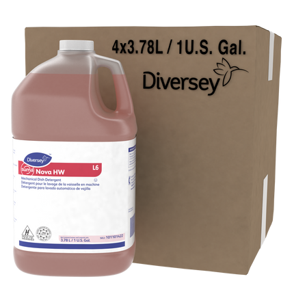 Diversey™ Suma® Nova HW L6 Detergent, 1gal, Red, Sold Individually