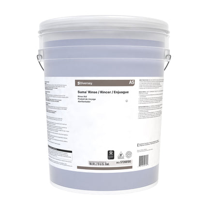Diversey™ Suma® Rinse A5 Rinse Aid, Blue, 19L, Sold Individually