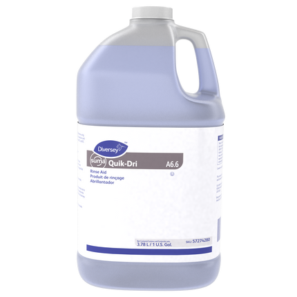 Diversey™ Suma Quik-Dri Mid-Range Rinse Aid, Blue, 3.78L, Sold Individually