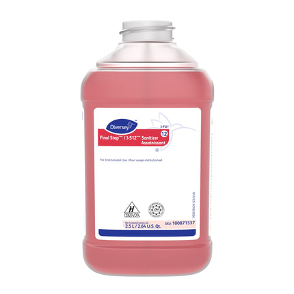 Diversey™ Final Step™ / J-512™ Sanitizer, Red, 2.5L Cartridges, Sold Individually
