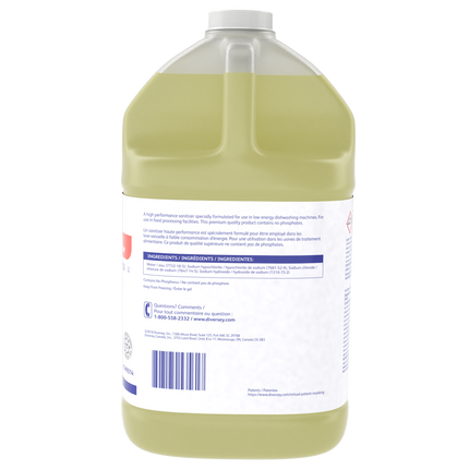 Diversey™ Suma® T20 Low Temperature Sanitizer, Yellow, 3.8L Sold Individually