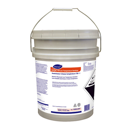 Diversey™ Suma® T20 Low Temperature Sanitizer, Yellow, 5gal Pail, Sold Individually