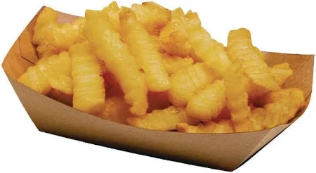 Delux Ecocraft Grease Resistant Tray, 1lb, Natural, 500/Case-B2B Discounters