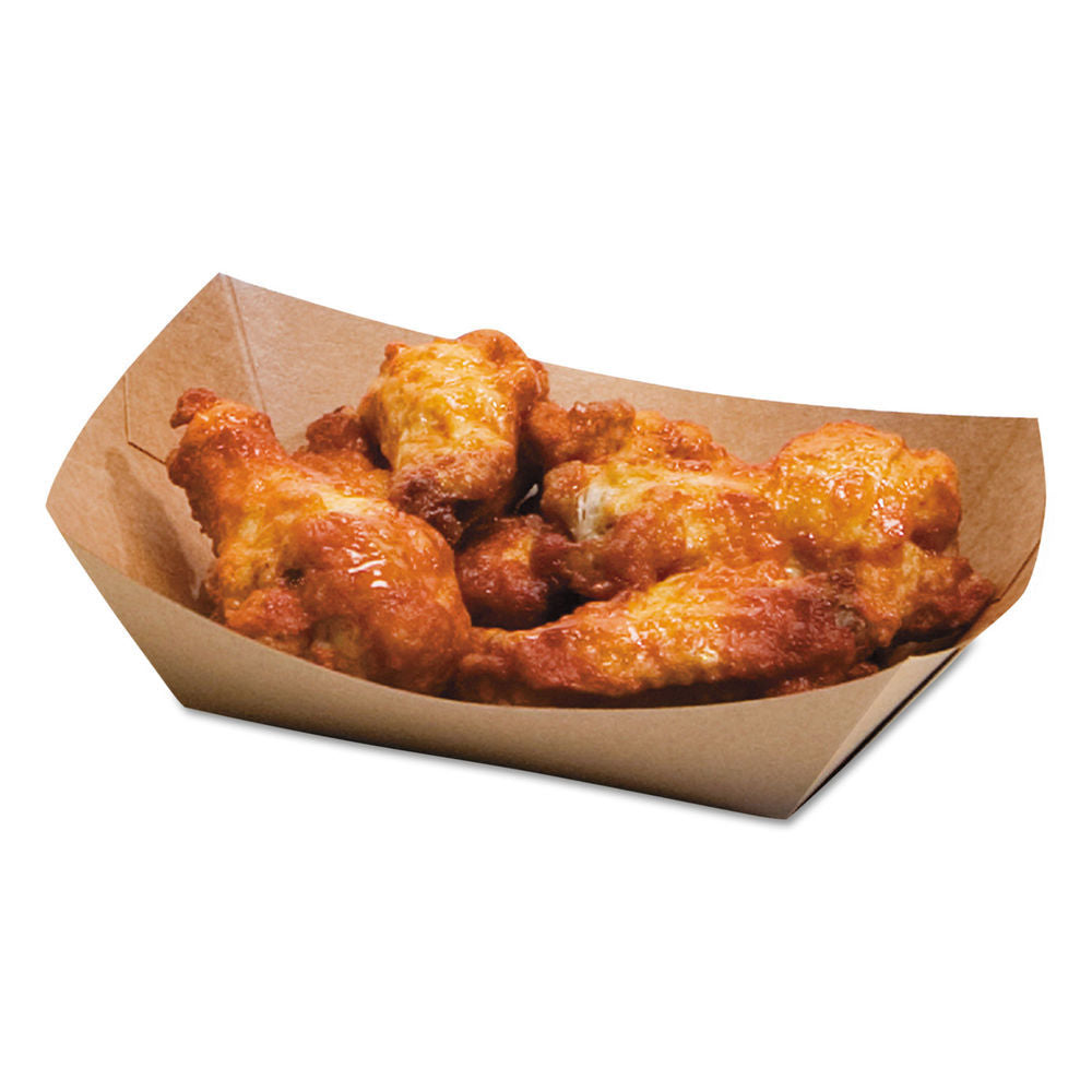 Delux Ecocraft Food Tray, 2lb, Natural Kraft, 1000/Case-B2B Discounters