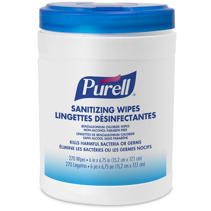 Purell Hand Sanitizing Wipes - 270 Wipes/Tub, Sold Individually