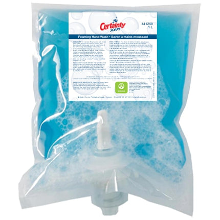 Certainty Foaming Hand Wash - Blue, 1000 ml, 4/Case