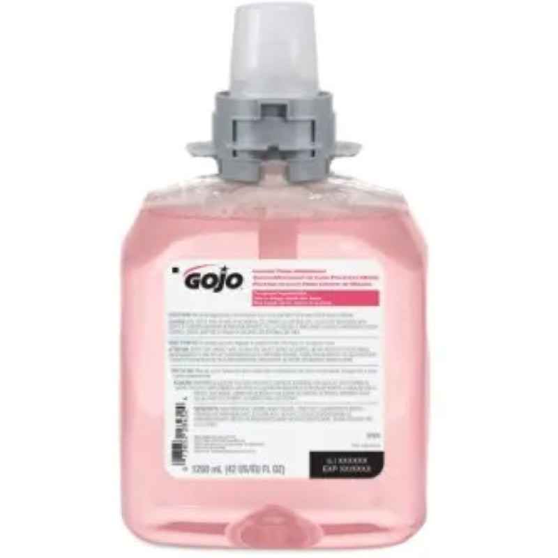 GOJO® Luxury Foam Handwash, Pink Liquid, Cranberry Fragrance, 1.25L, 4/Case