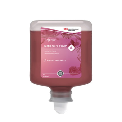 Deb Refresh Debonaire Foam Handwash - Pink, 1 L, Sold Individually