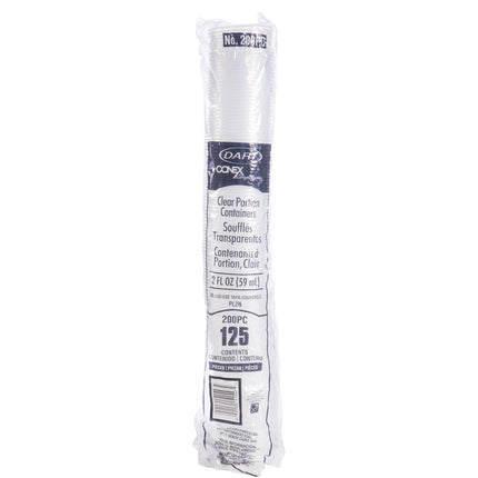 Dart Conex Complements Portion Cup - 2oz, Clear, 125/Pack, 20 Packs/Case