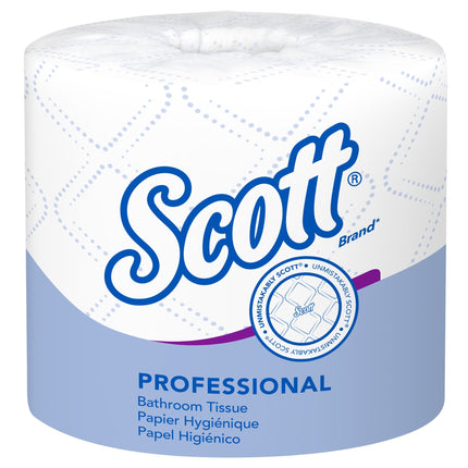 Scott Professional Standard Roll Toilet Paper (48040) - 2-Ply, White, Individually wrapped rolls, 550 Sheets/Roll, 40 Rolls/Case