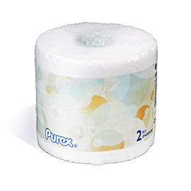 Purex Bathroom Tissue - 2 Ply, White, 506 Sheet/Roll, 60 Rolls/Case