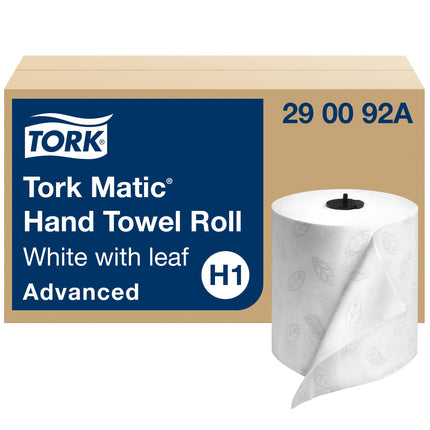 Rouleau d'essuie-mains Tork Advanced Matic - 2 épaisseurs, blanc, 6 rouleaux/caisse