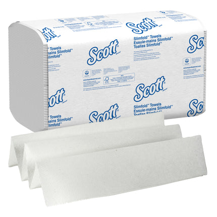 Scott Pro Slimfold Paper Towels - 7.5” x 11.6”, White, 90 Sheets/Pack, 24 Packs/Case