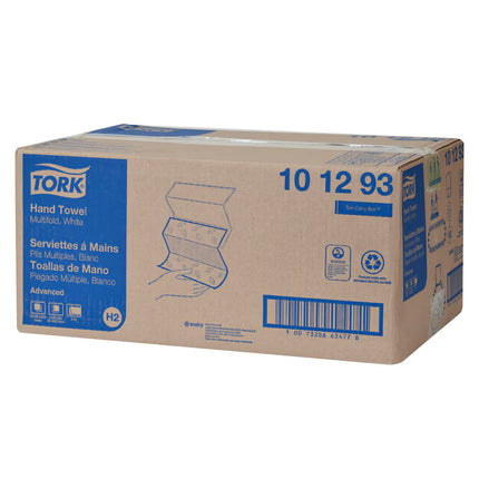 Tork Advanced Xpress Multifold Paper Hand Towel - 3-Panel, 2-Ply, 189 Towels/Pack, 16 Packs/Case