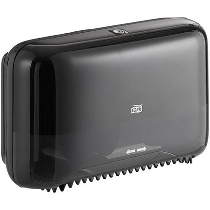 Tork Coreless Elevation Bath Tissue Dispenser - High Capacity, Black, 1 Dispenser/Case