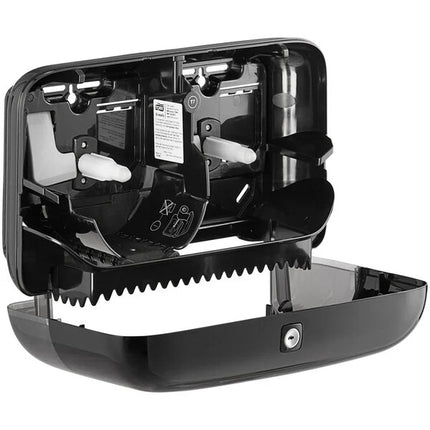 Tork Coreless Elevation Bath Tissue Dispenser - High Capacity, Black, 1 Dispenser/Case